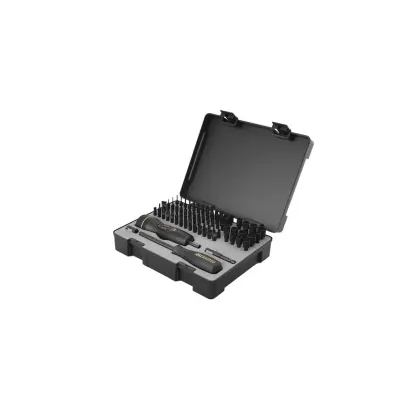 Set di cacciaviti compatto Wheeler Engineering. La combinazione della chiave F.A.T. con 98 punte di cacciavite e adattatori rende questo set il sogno di ogni armaiolo.